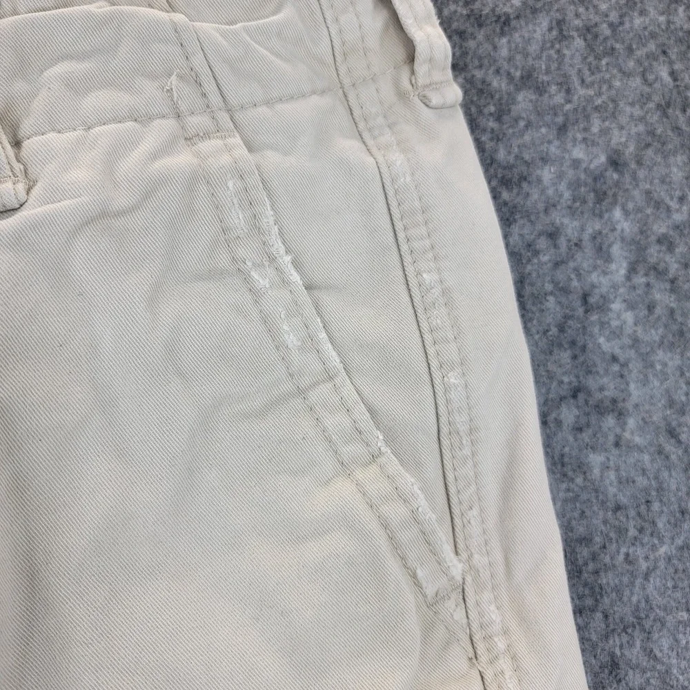 Abercrombie Fitch Shorts Mens 32 Khaki‎ Tan Heavy Cargo Distressed Military Y2K